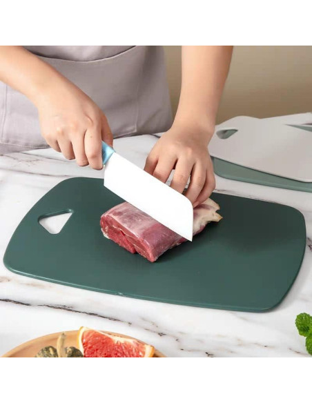 Juego de 3 Tablas de Cortar XINHUISHQZ Verde Apta Lavavajillas