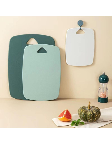 Juego de 3 Tablas de Cortar XINHUISHQZ Verde Apta Lavavajillas