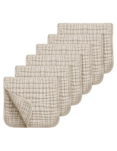 Paquete de 6 Pañales de Eructo Looxii 20x10 cm Algodón Muselina