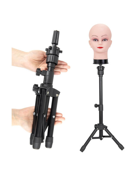 Soporte de Peluca Trípode Zhiqian 63.5 cm Ajustable