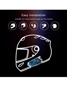 Auricular Intercomunicador Bluetooth LV9 para Casco - Impermeable IPX6 2