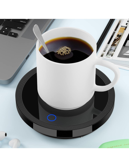 Calentador de Tazas Eléctrico Apwche Negro con Sensor Automático