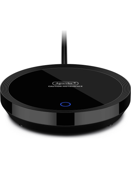 Calentador de Tazas Eléctrico Apwche Negro con Sensor Automático