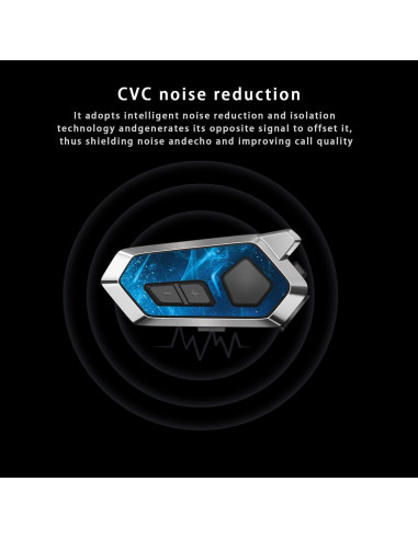 Auricular Intercomunicador Bluetooth LV9 para Casco - Impermeable IPX6