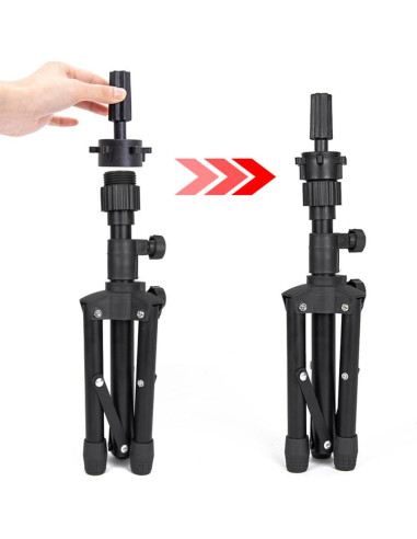 Soporte de Peluca Trípode Zhiqian 63.5 cm Ajustable