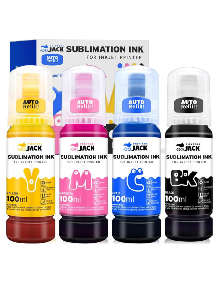 Tinta de Sublimación Printers Jack 400ml Relleno Automático
