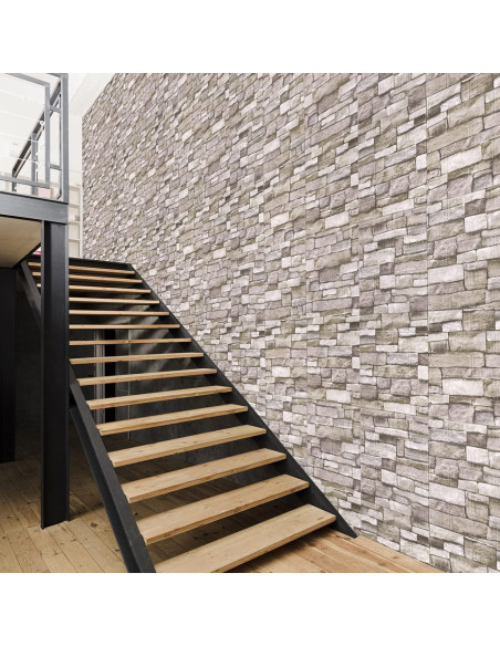 Paneles de Pared 3D Autoadhesivos YU LI 10PCS Espuma PE Roca