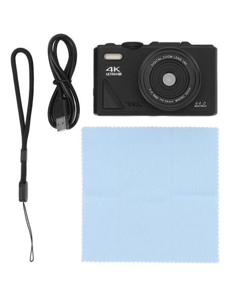 Cámara Digital 64MP Dpofirs 4K Zoom 18X Pantalla 3"