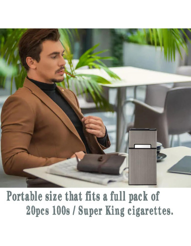 Estuche para Cigarrillos con Encendedor Eléctrico Nescape 20pcs