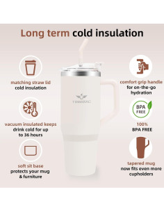 Taza de 1.18 L Tamarac con Asa y Tapa Aislante 2