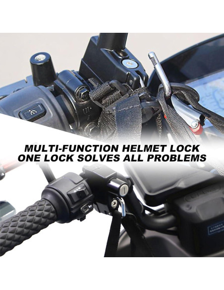 Candado Antirrobo para Casco de Motocicleta NYTKL con 2 Llaves