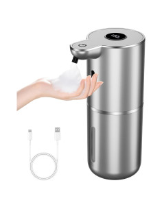 Dispensador Automático de Jabón Espumoso XINKORA 380ml Plata