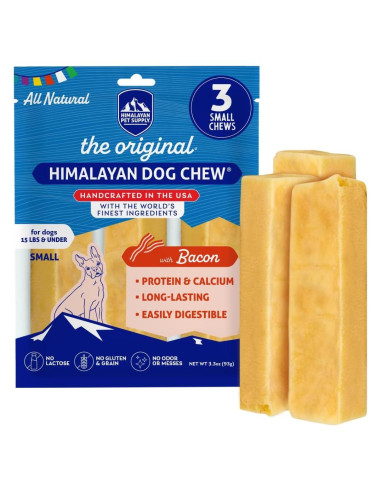 Masticables de Queso de Yak Himalayo con Sabor a Tocino - 3 Unidades