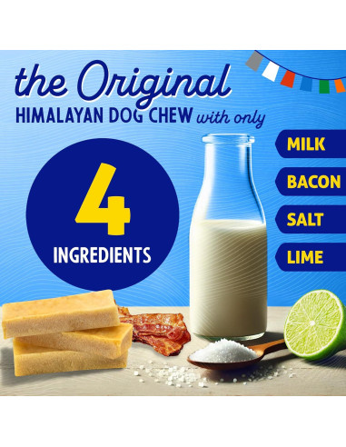 Masticables de Queso de Yak Himalayo con Sabor a Tocino - 3 Unidades