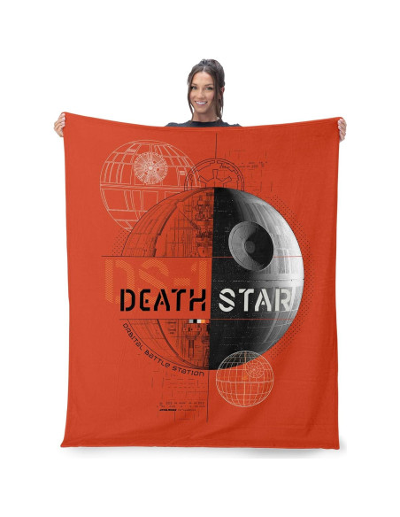 Manta de Toque de Seda Star Wars Estrella de la Muerte 101.6x127cm