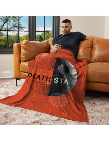 Manta de Toque de Seda Star Wars Estrella de la Muerte 101.6x127cm
