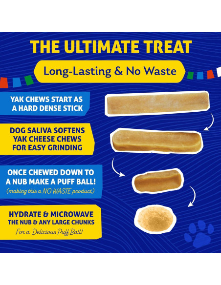 Masticables de Queso de Yak Himalayo con Sabor a Tocino - 3 Unidades