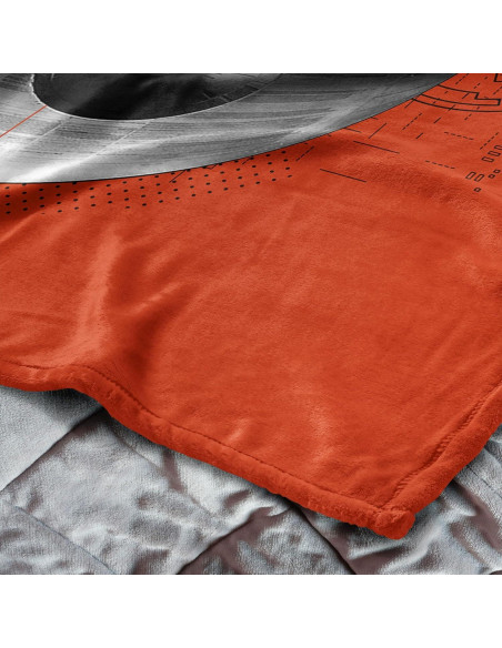 Manta de Toque de Seda Star Wars Estrella de la Muerte 101.6x127cm