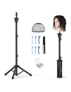 Soporte para Cabeza de Peluca Relx Ajustable - Trípode Reforzado