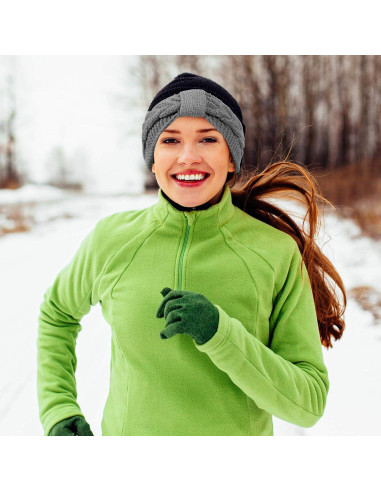 Diademas de Invierno Tejidas Whaline - 4 Colores, Gruesas y Elásticas