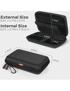 Funda Dura GLCON para GPS y Accesorios Electrónicos Negra 2