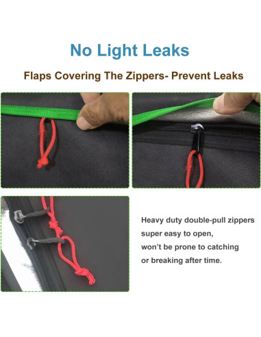 Kit Completo Carpa de Cultivo iMeshbean 61x61x140cm LED 38W