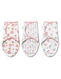 Envoltura Ajustable Ouch Baby 100% Algodón Floral 0-3 Meses