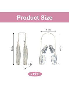 Juego de Clips Elevadores de Nariz Xorim - Silicona Transparente 2