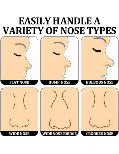 Modelador de Nariz ROBOHOOK 2 Pcs Silicona Transparente 2