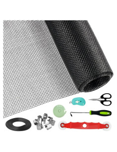 Kit de Reparación de Pantalla de Ventana Pmbqifay 1.1kg 48x178cm Negro