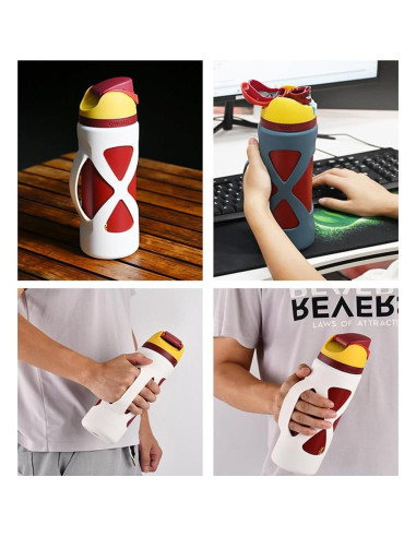 Bota de Silicona para Botella Owala FreeSip 24 oz - Antideslizante