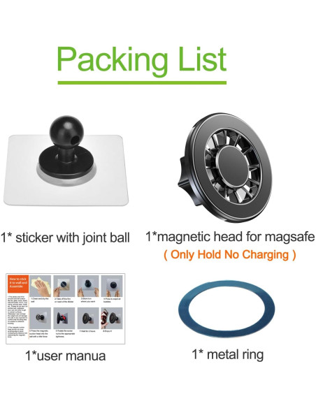 Soporte para teléfono ajustable YEEYOGA MagSafe 360 negro