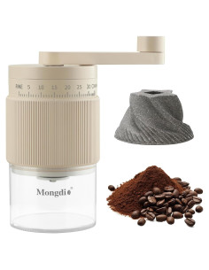 Molinillo de Café Manual Mongdio Blanco 35 Configuraciones