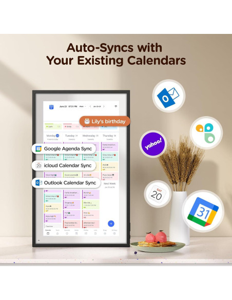 Calendario Digital 15.6" Full HD APOFIAL - Organizador Familiar Calendario Digital 15.6" Full HD APOFIAL - Organizador Familiar