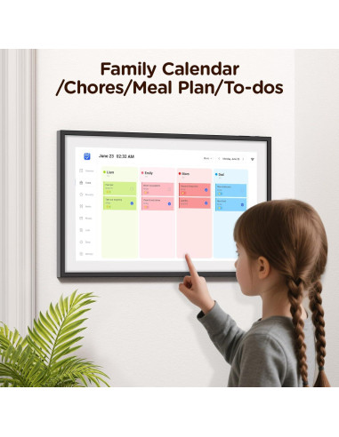 Calendario Digital 15.6" Full HD APOFIAL - Organizador Familiar