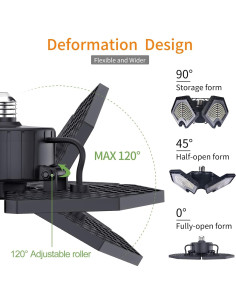 Luz de Garaje LED KERNOWO 140W 18500 Lúmenes 6000K 2