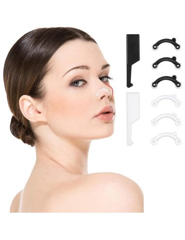6 Pares Modeladores de Nariz HJZHII - Clips Elevadores Reutilizables