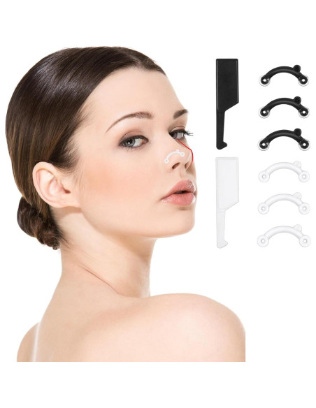6 Pares Modeladores de Nariz HJZHII - Clips Elevadores Reutilizables