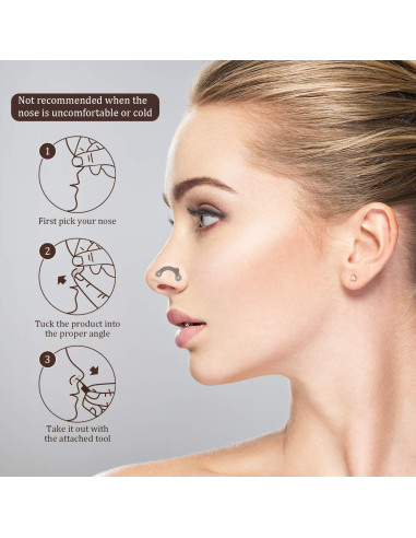 5 Clips de Elevación de Nariz de Silicona Frienda - Moldeadores