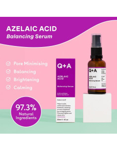 Suero Facial Equilibrante Q+A Ácido Azelaico 30ml con Zinc PCA 2