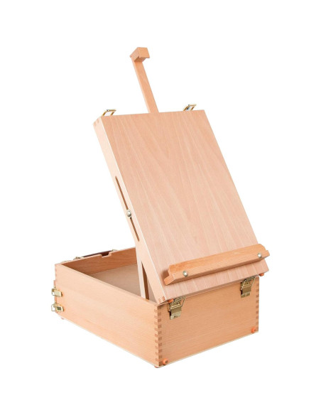 Caja de Suministros de Arte Kuyal Caballete Ajustable 2 Cajones