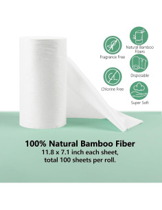 Forros Desechables para Pañales de Tela ALVABABY 100 Hojas 30x18 cm 2