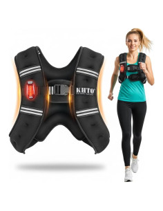 Chaleco de Peso KHTO 2.27kg con Luz Reflectante para Entrenamiento