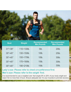 Chaleco de Peso KHTO 2.27kg con Luz Reflectante para Entrenamiento 2