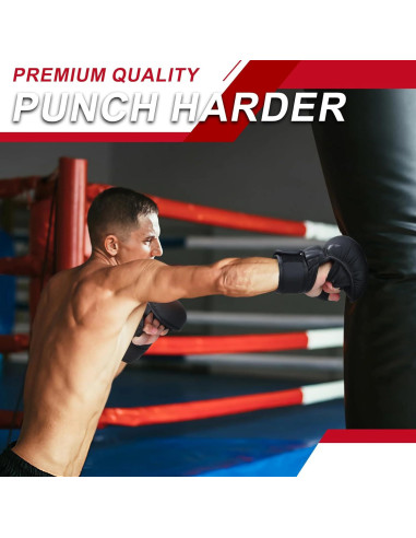 Guantes de MMA Valchiria para Sparring y Entrenamiento Negro