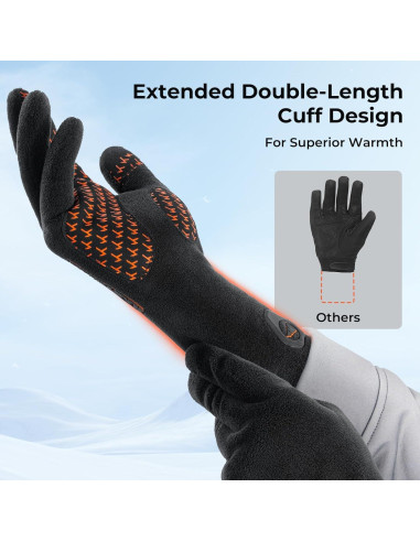 Guantes de Pesca Impermeables KastKing HydroSense - Talla Pequeña