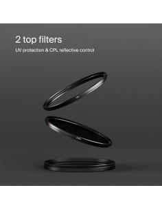 Kit de Filtros Magnéticos Urth 72mm UV y CPL Profesional 2