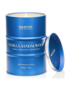 Vela Aromática M&SENSE Sándalo y Vainilla 600g