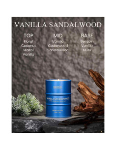 Vela Aromática M&SENSE Sándalo y Vainilla 600g 2