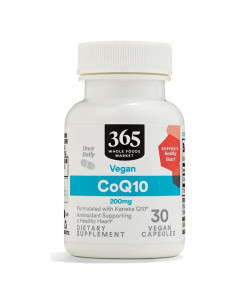 Suplemento CoQ10 200mg 30 Cápsulas 365 Whole Foods
